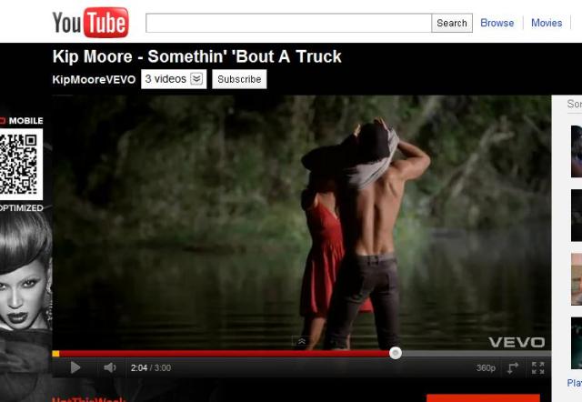 Screen Grab 2 Somethin' 'Bout a Truck Video Kip Moore